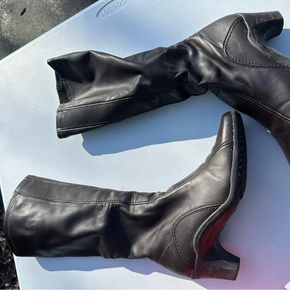AEROSOLES Dark Brown Heeled Boots